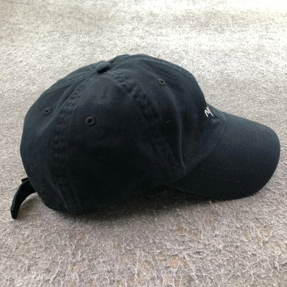 The North Face Hat Cap Strap Back Mens One Size Black Baseball Logo Outdoor